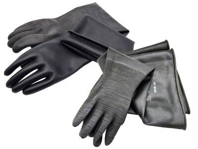 Strahlerschutzhandschuh schwarz ohne innenfutter-teaser